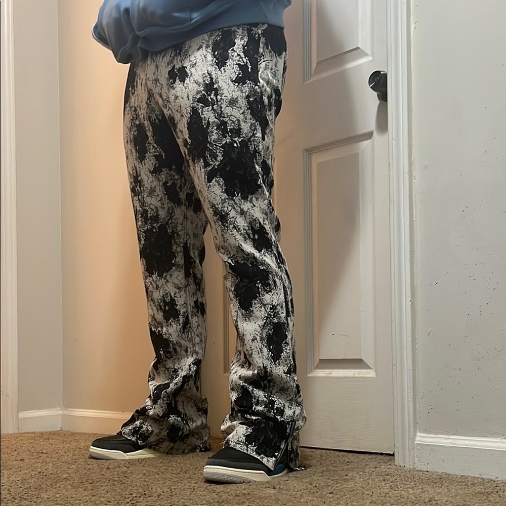 Fashion Nova Black and White Patterned Men's Pants